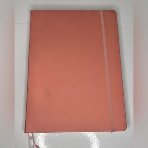 Coral Pink Notebook with Elastic Band